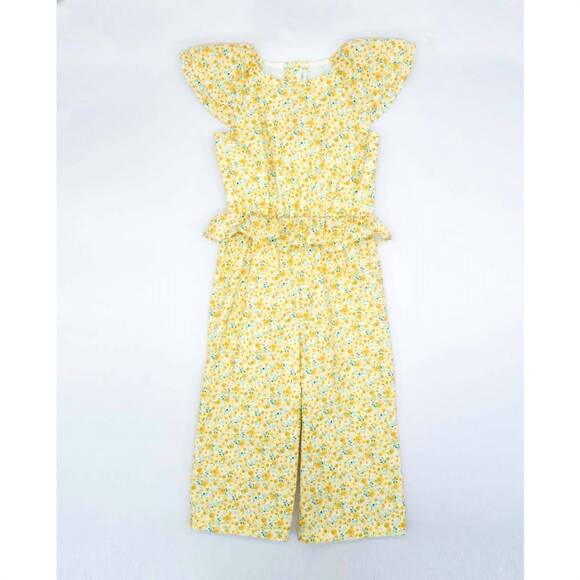 NEW FINA EJERIQUE girl's romy pant jumpsuit in yellow